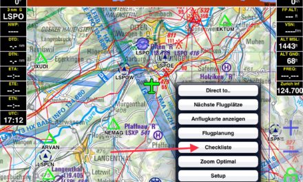 CXA Checkliste in Sky-Map